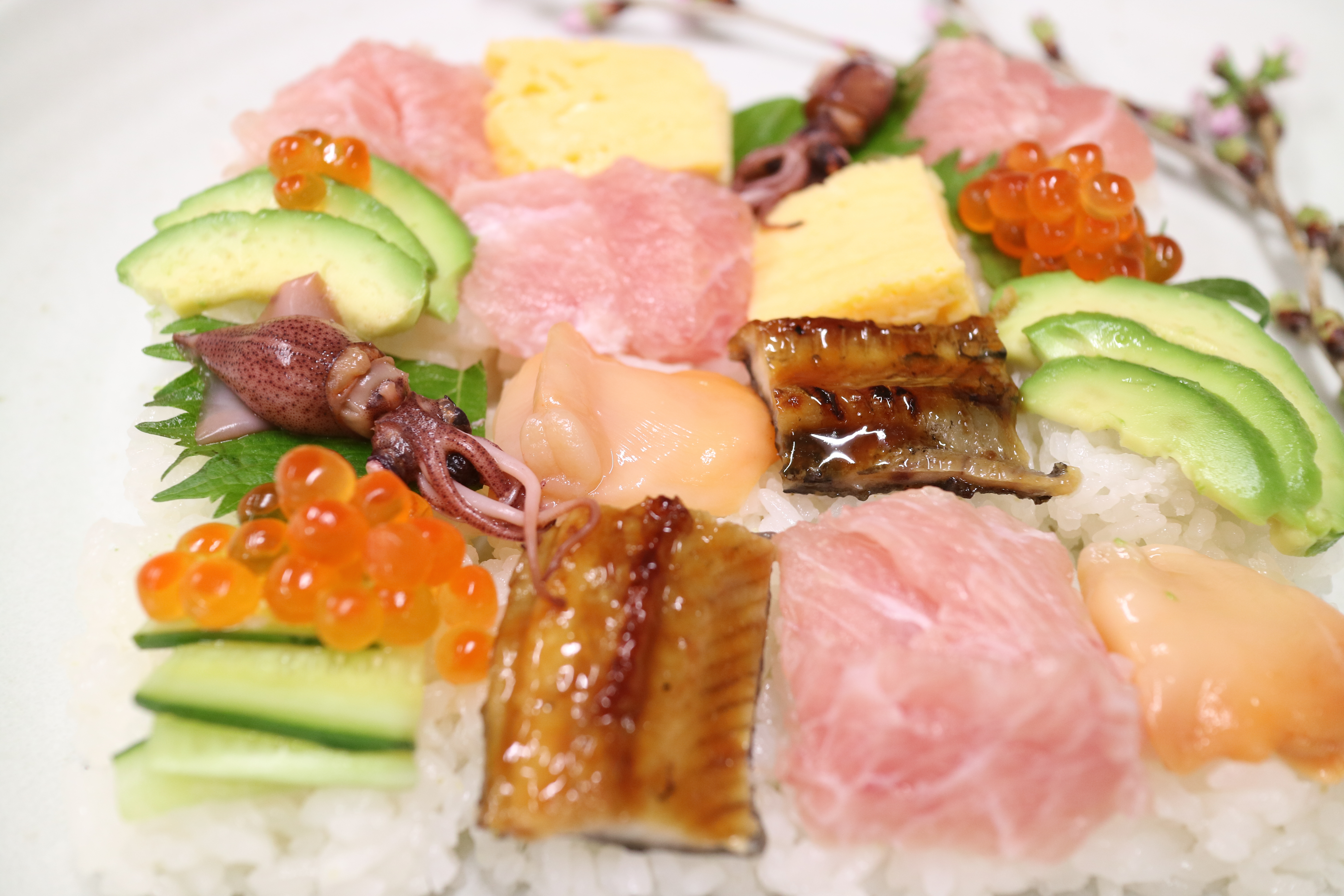 川崎市地方卸売市場南部市場ひなまつりモザイク寿司